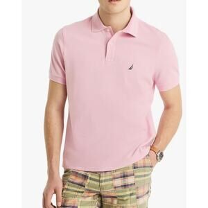 Nautica Men's Short Sleeve Solid Polo Shirt, BrmudaBrez, XL